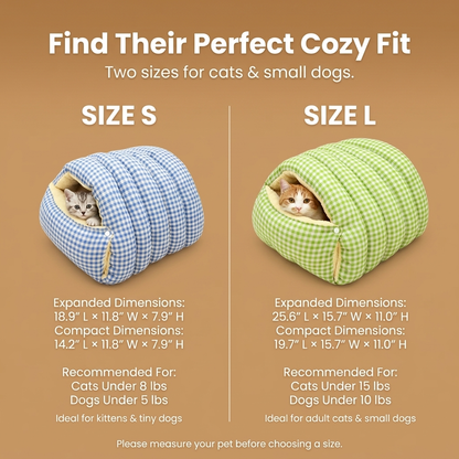 CozyNest™ Pet Cave Bed